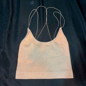 Urban outfitters sparkly nude tank